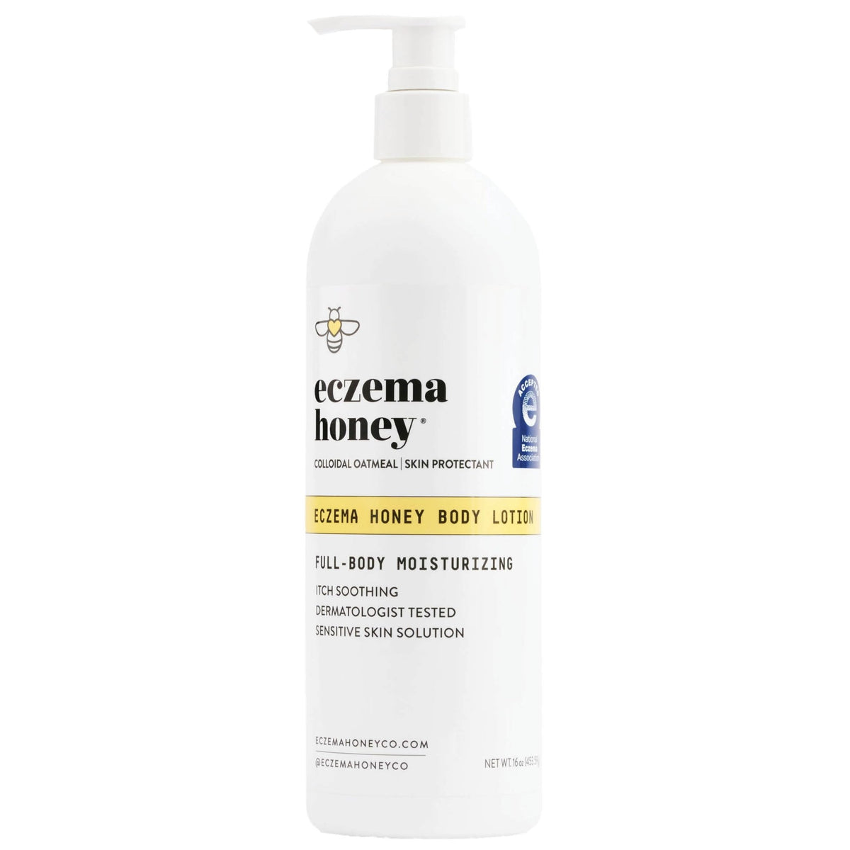 ECZEMA HONEY Oatmeal Body Lotion - Hand & Body Cream for Eczema Relief - Natural Dry Skin Repair (16 Oz) - FENGGESTORE20