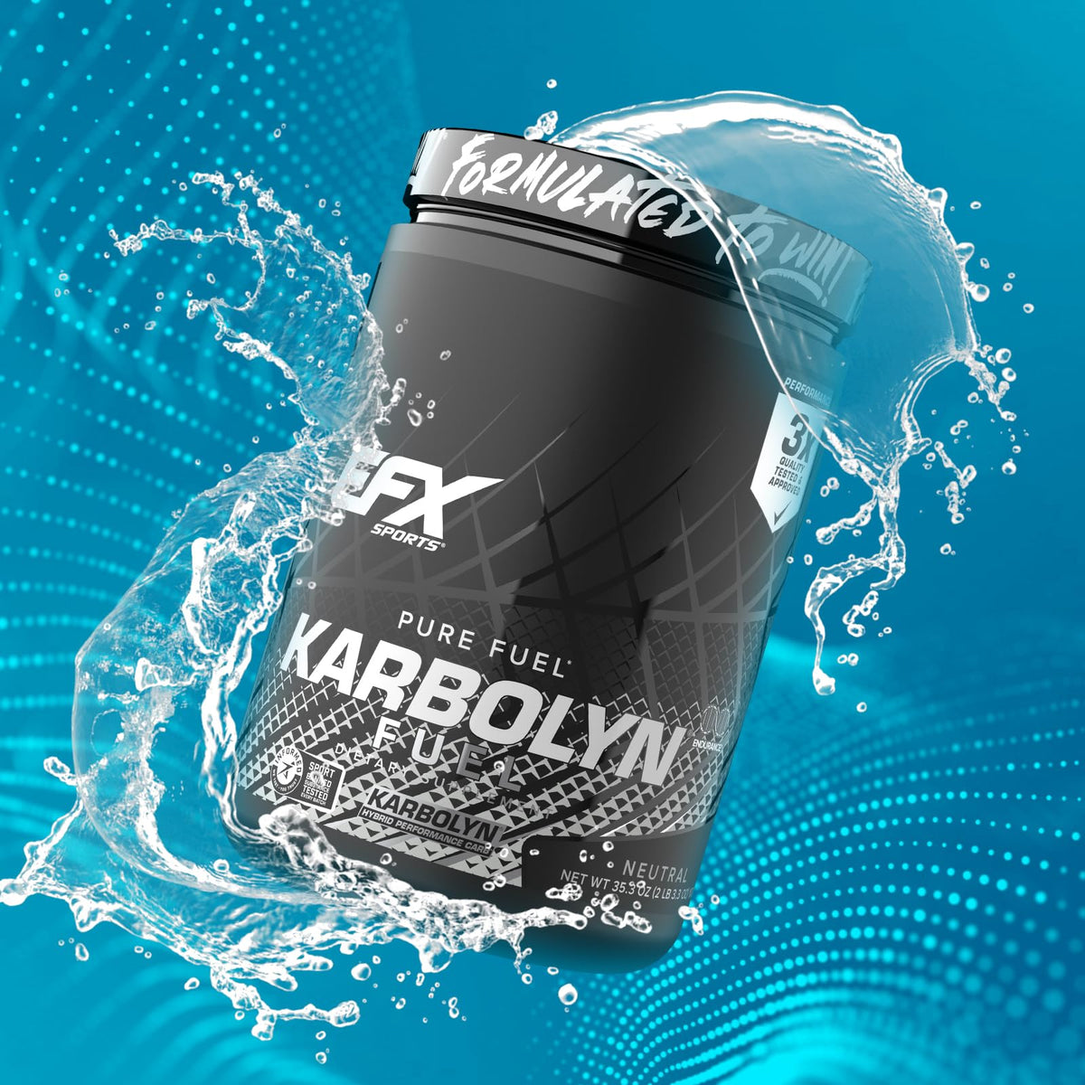 EFX Sports Karbolyn Fuel | Fast-Absorbing Carbohydrate Powder | Carb Load, Sustained Energy, Quick Recovery | Stimulant Free | 20 Servings (Neutral) - FENGGESTORE20