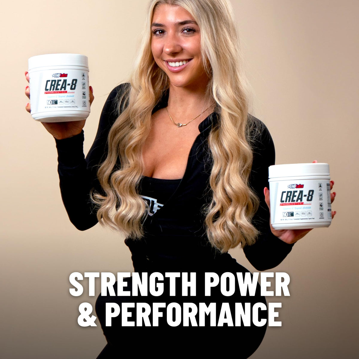 EHP Labs CREA-8 Micronized Creatine Monohydrate Powder - Unflavored Creatine Powder for Muscle Growth, Increased Strength, Enhanced Energy Output - FENGGESTORE20