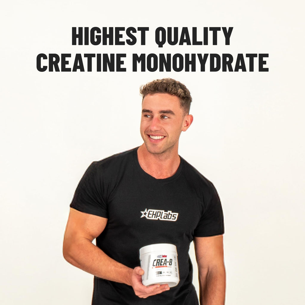 EHP Labs CREA-8 Micronized Creatine Monohydrate Powder - Unflavored Creatine Powder for Muscle Growth, Increased Strength, Enhanced Energy Output - FENGGESTORE20