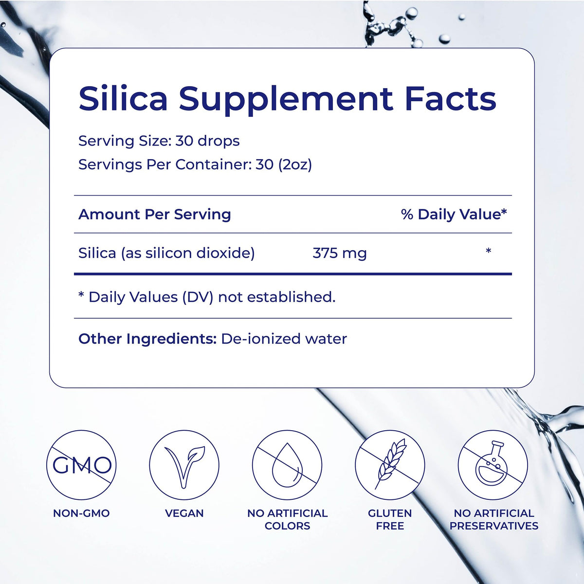 Eidon Liquid Silica Mineral Concentrate - Silica Supplement for Hair, Skin, and Nails, Supplement Drops to Support Collagen Production & Hair Loss - FENGGESTORE20