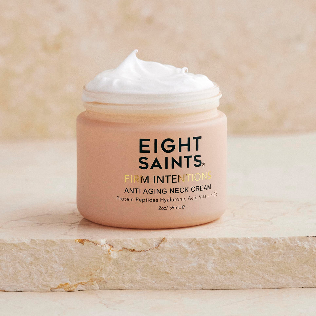 Eight Saints Firm Intentions Anti Aging Neck Cream, Natural & Organic, For Firming Skin and Reducing Wrinkles, 2 Ounces - FENGGESTORE20