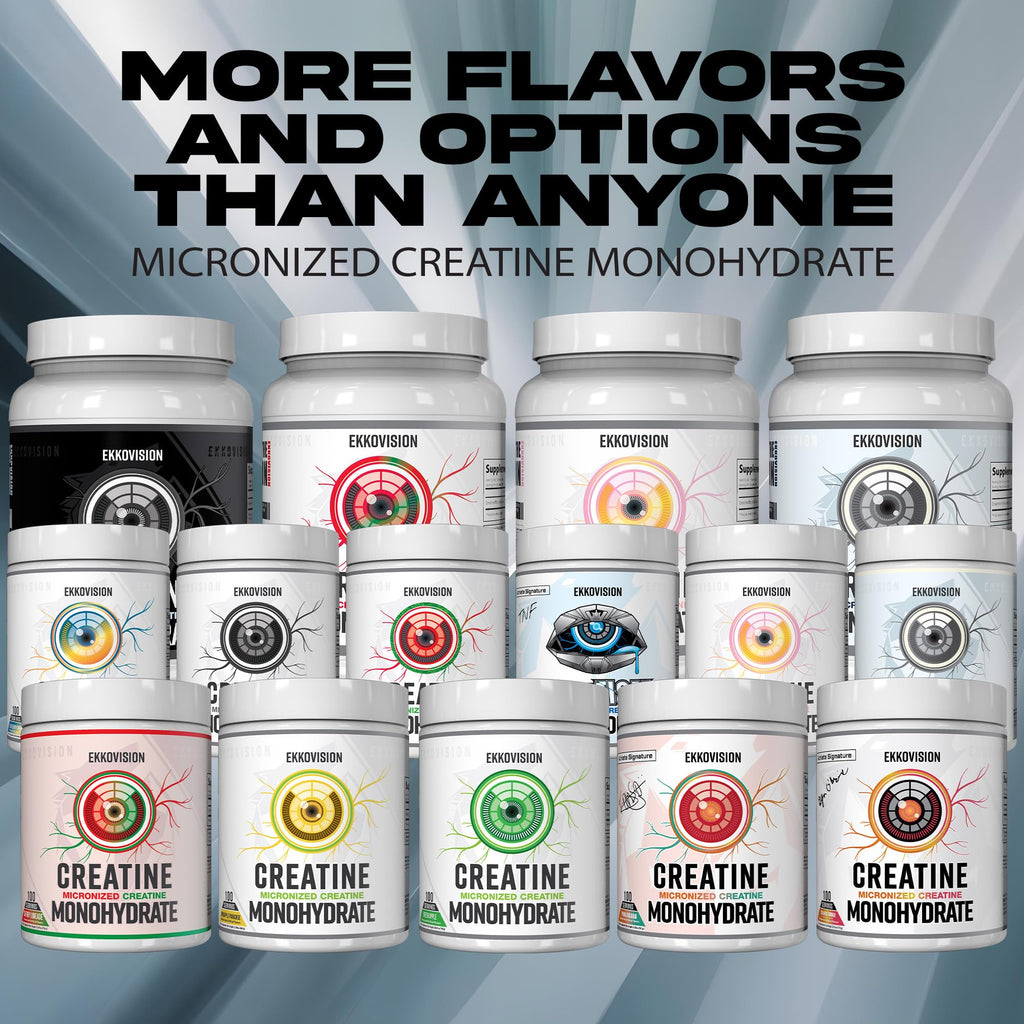 Ekkovision Creatine Monohydrate Powder, Micronized, Unflavored, Pre Workout & Post Workout Supplement for Men and Women, Energy Support, Easy to Mix in Shakes - FENGGESTORE20