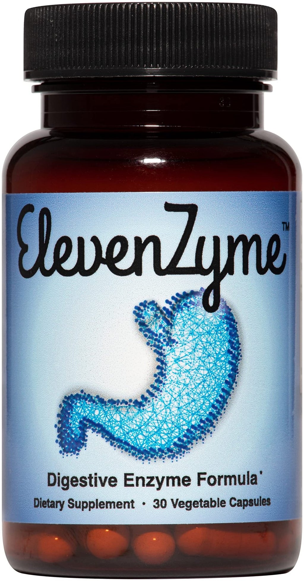ElevenZyme - Natural Digestive Enzyme Supplement - Non-GMO, Vegan - FENGGESTORE20
