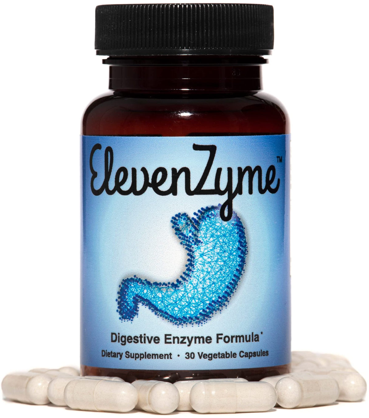 ElevenZyme - Natural Digestive Enzyme Supplement - Non-GMO, Vegan - FENGGESTORE20