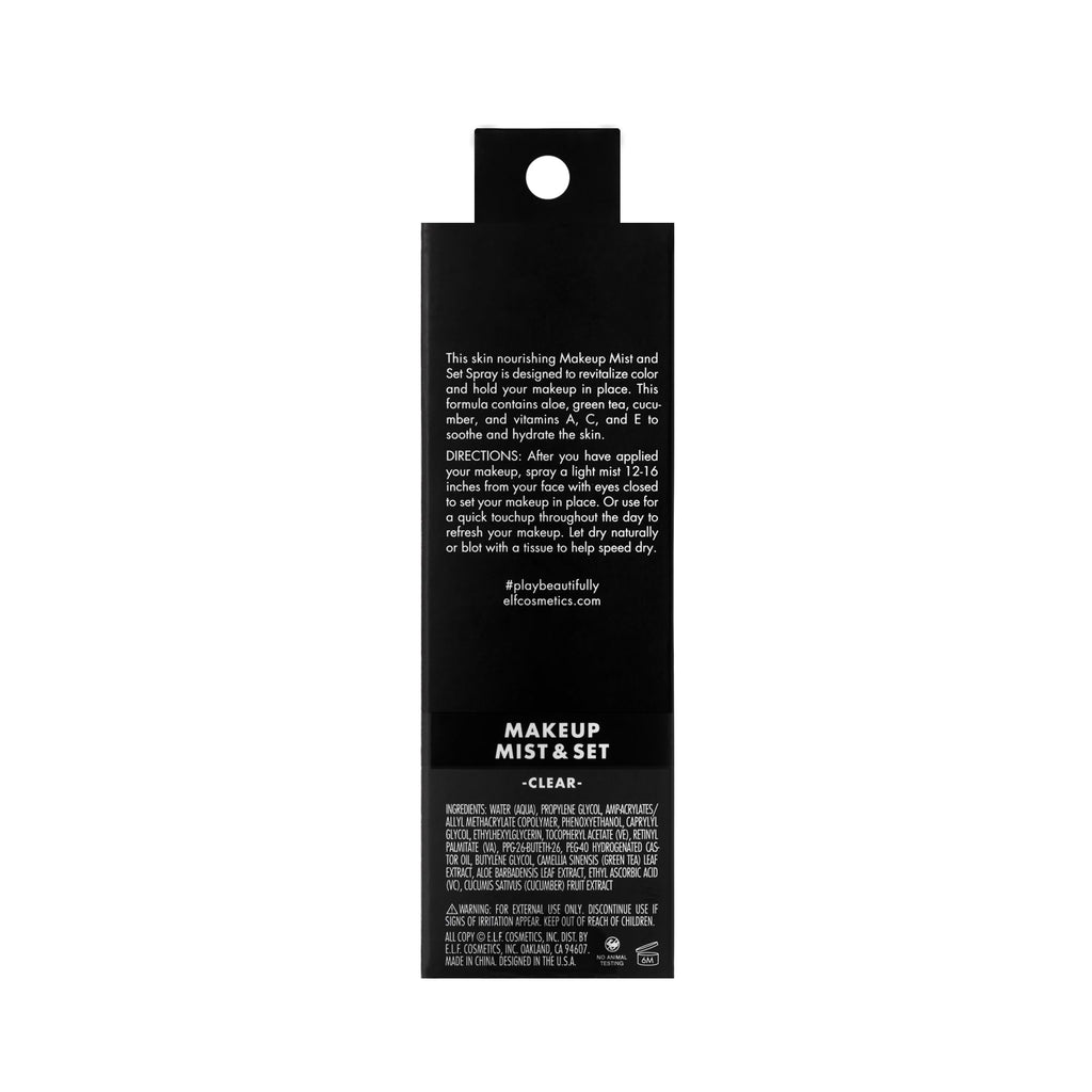 e.l.f. Makeup Mist & Set - Large Lightweight, Long Lasting, All-Day Wear Revitalizes, Refreshes, Hydrates - FENGGESTORE20