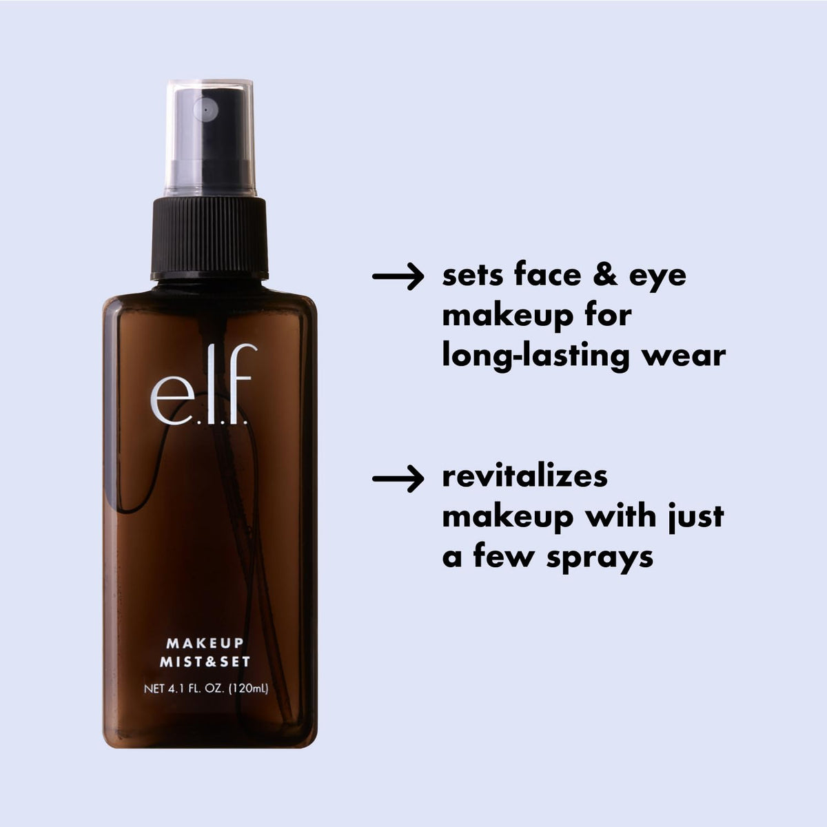e.l.f. Makeup Mist & Set - Large Lightweight, Long Lasting, All-Day Wear Revitalizes, Refreshes, Hydrates - FENGGESTORE20