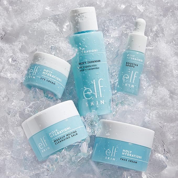 e.l.f. SKIN Holy Hydration! Hydrated Ever After Skincare Mini Kit, Cleanser, Makeup Remover, - FENGGESTORE20