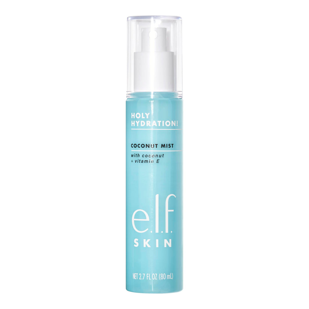 e.l.f. SKIN Holy Hydration! Hydrating Coconut Mist, Refreshes, Soothes & Invigorates Skin, Tropical Scent, 2.7 Fl Oz (Pack of 1) - FENGGESTORE20