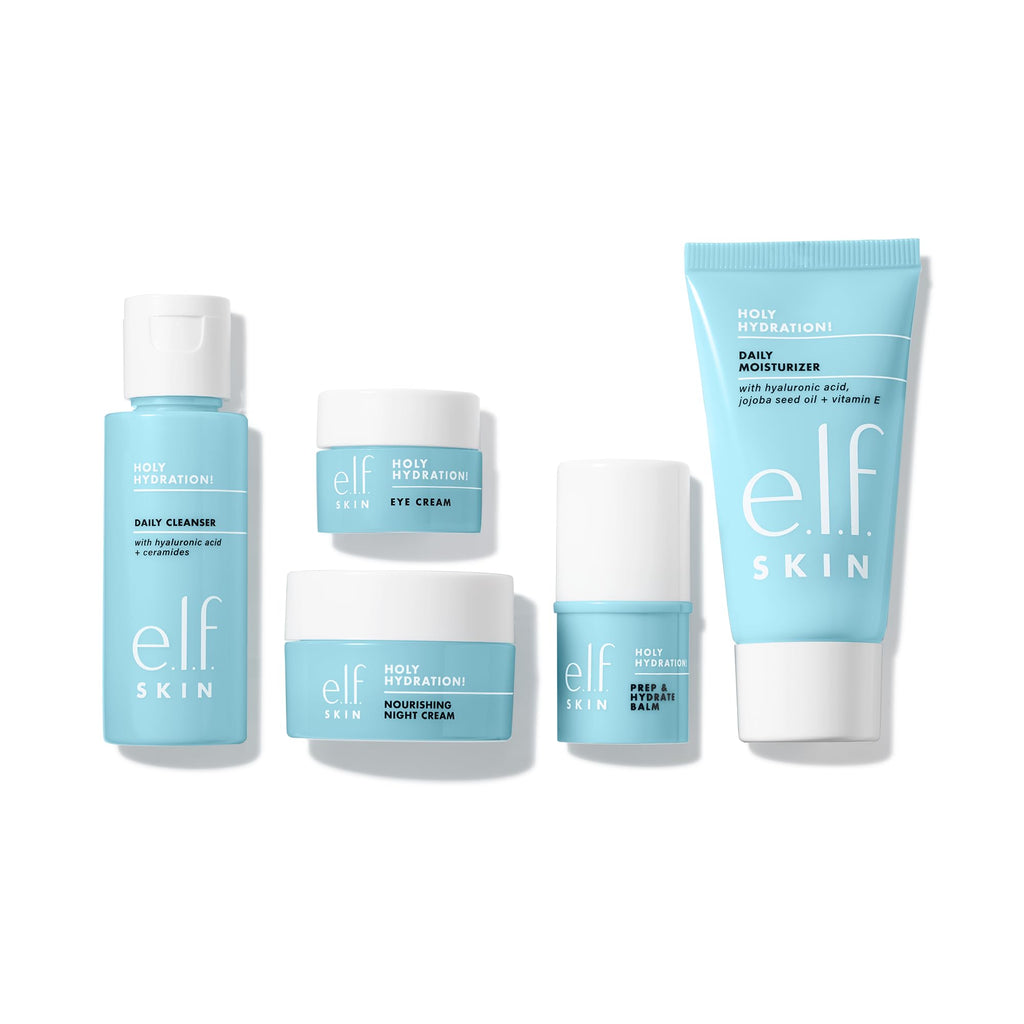 e.l.f. SKIN Holy Hydration! Jet Set Hydration Kit, Travel Friendly Hydrating Skincare Set, - FENGGESTORE20