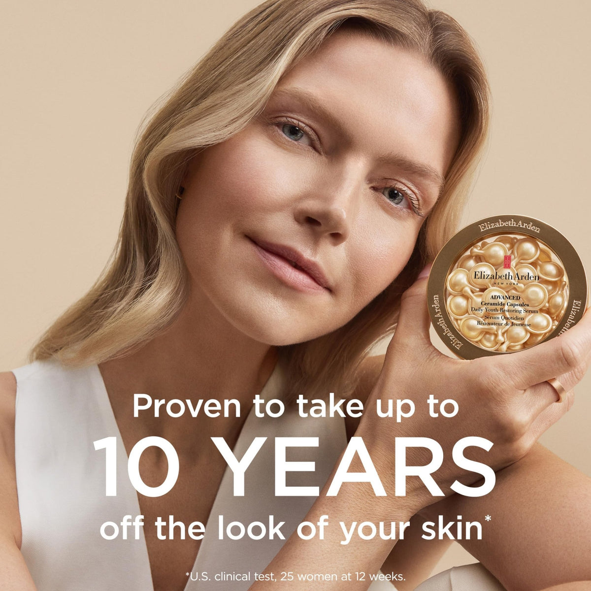 Elizabeth Arden Advanced Ceramide Face Serum Capsules, Anti-Aging Skincare, Fragrance-Free Hydrating Formula for Radiant, Firm Skin - FENGGESTORE20