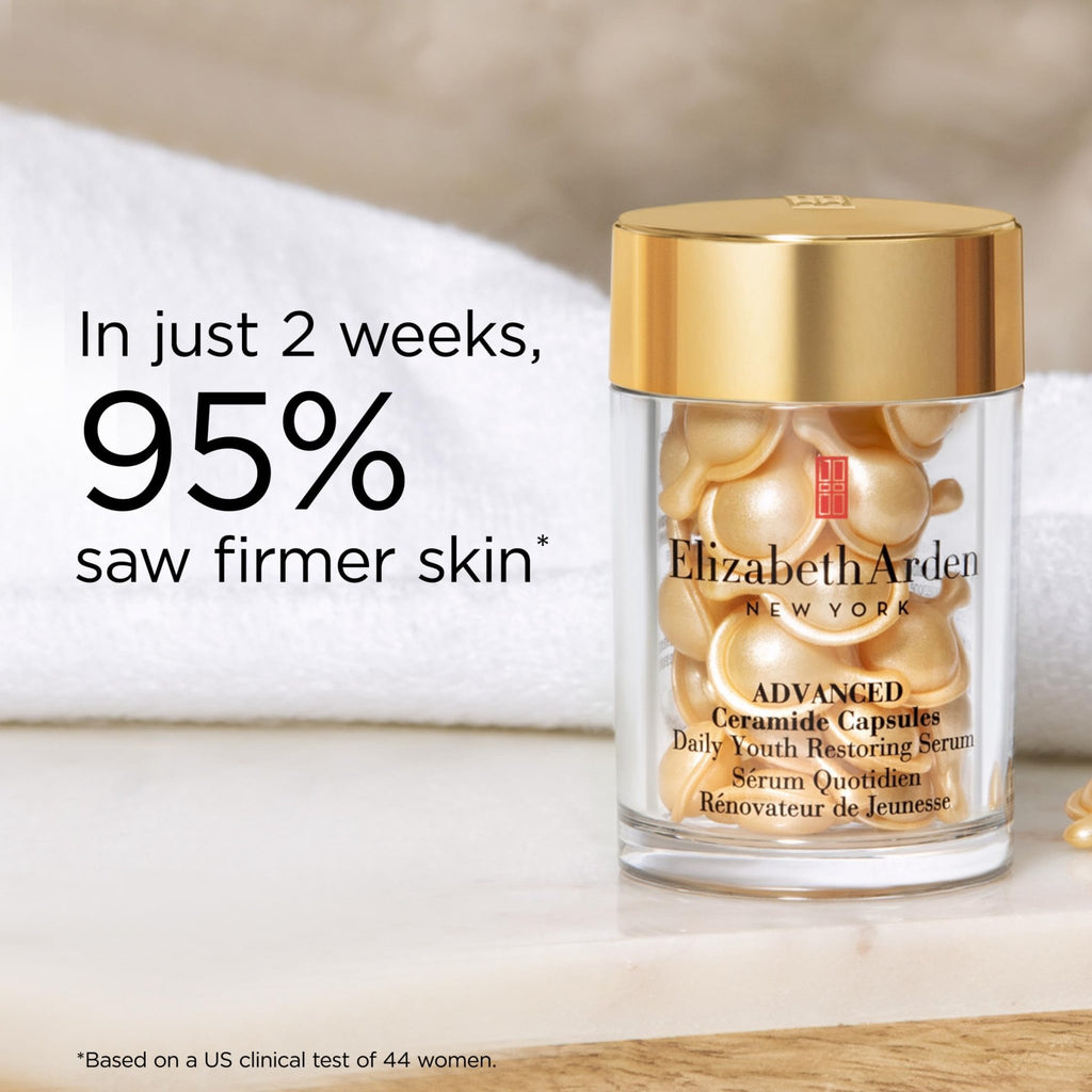 Elizabeth Arden Advanced Ceramide Face Serum Capsules, Anti-Aging Skincare, Fragrance-Free Hydrating Formula for Radiant, Firm Skin - FENGGESTORE20