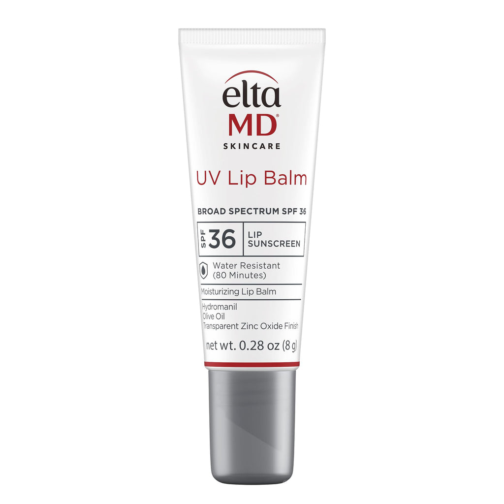 EltaMD UV Lip Balm SPF Sunscreen, Sunscreen Lip Balm with SPF 30+, Protects Dry Cracked Lips, Transparent Zinc Oxide, 0.28 Tube - FENGGESTORE20