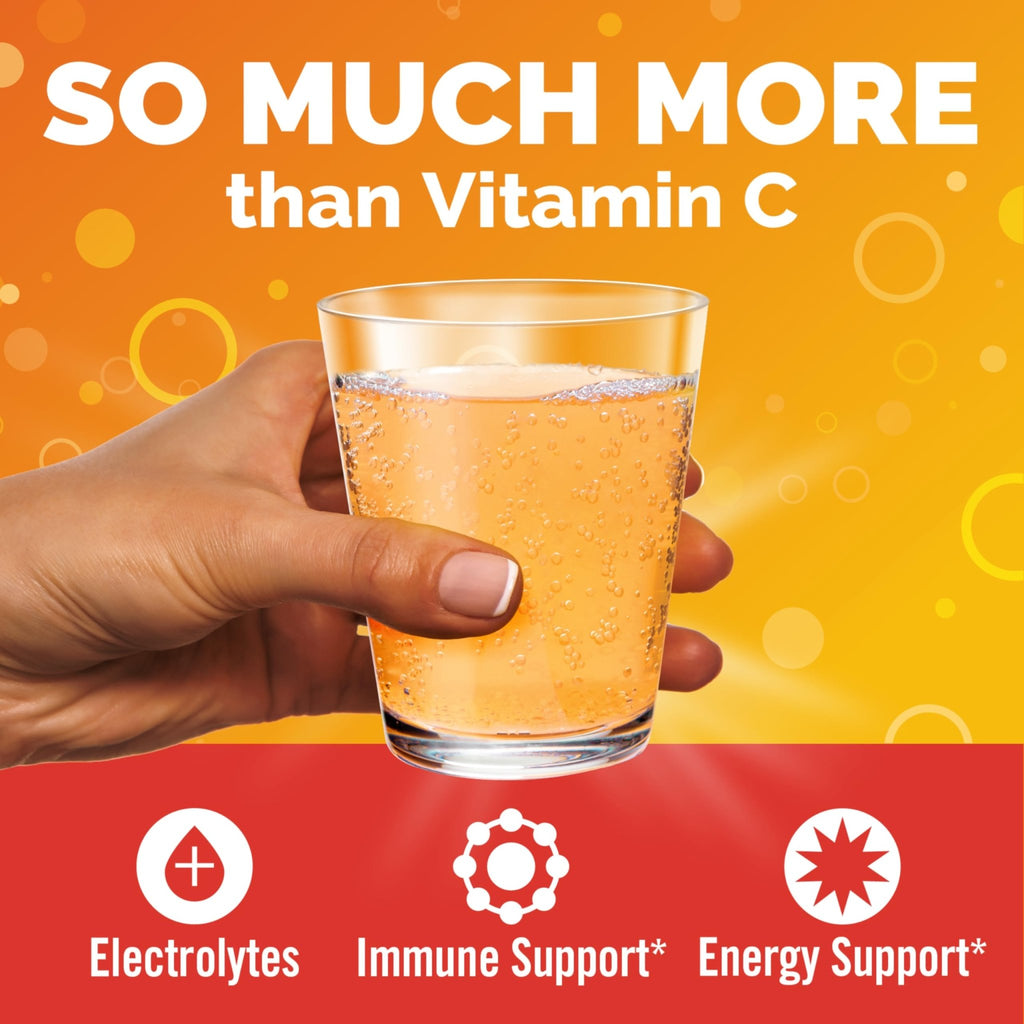 Emergen-C Citrus-Ginger Fizzy Drink Mix, Turmeric and Ginger, Immune Support, Natural Flavors - FENGGESTORE20