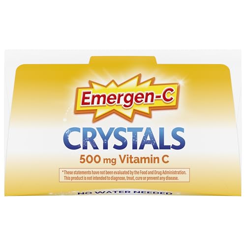 Emergen-C Crystals, On-the-Go Emergen-C Immune Support Supplement with Vitamin C, B Vitamins, Zinc and Manganese - FENGGESTORE20