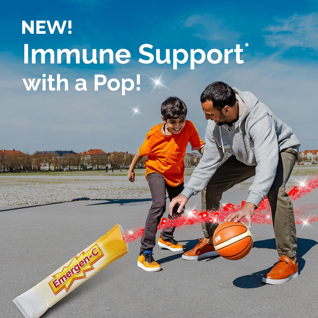 Emergen-C Kidz Crystals, On-the-Go Emergen-C Immune Support Supplement with Vitamin C, B Vitamins, Zinc and Manganese - FENGGESTORE20