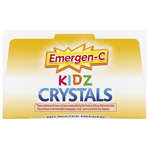 Emergen-C Kidz Crystals, On-the-Go Emergen-C Immune Support Supplement with Vitamin C, B Vitamins, Zinc and Manganese - FENGGESTORE20