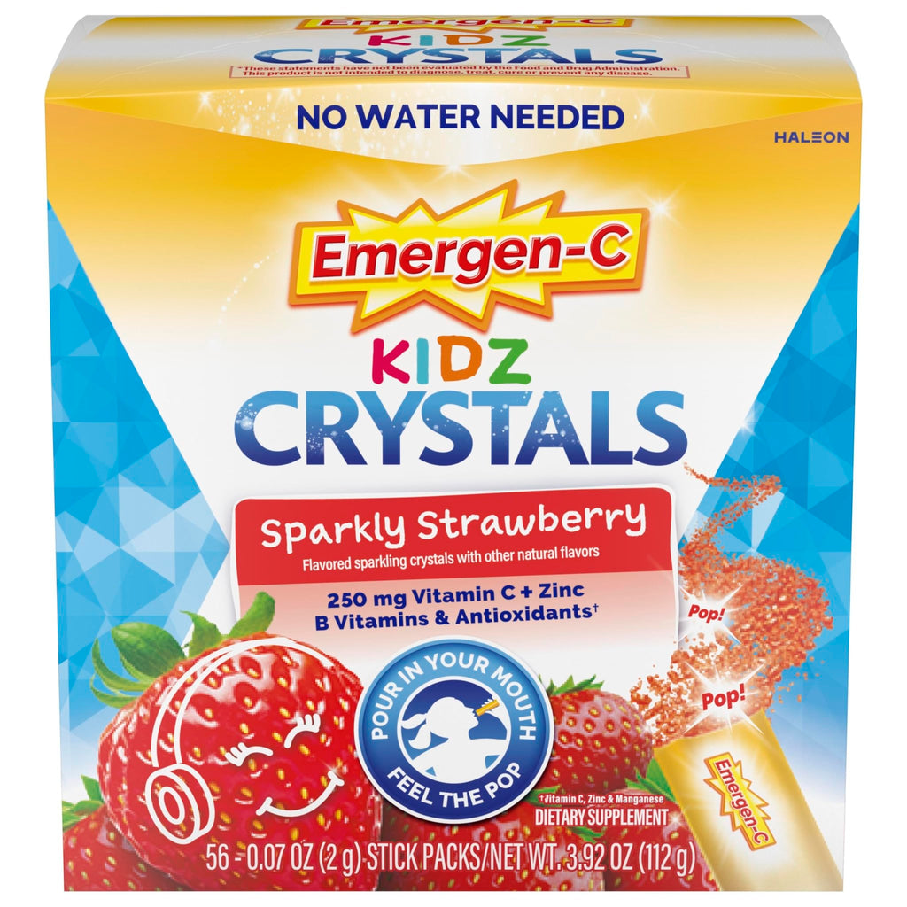 Emergen-C Kidz Crystals, On-the-Go Emergen-C Immune Support Supplement with Vitamin C, B Vitamins, Zinc and Manganese - FENGGESTORE20