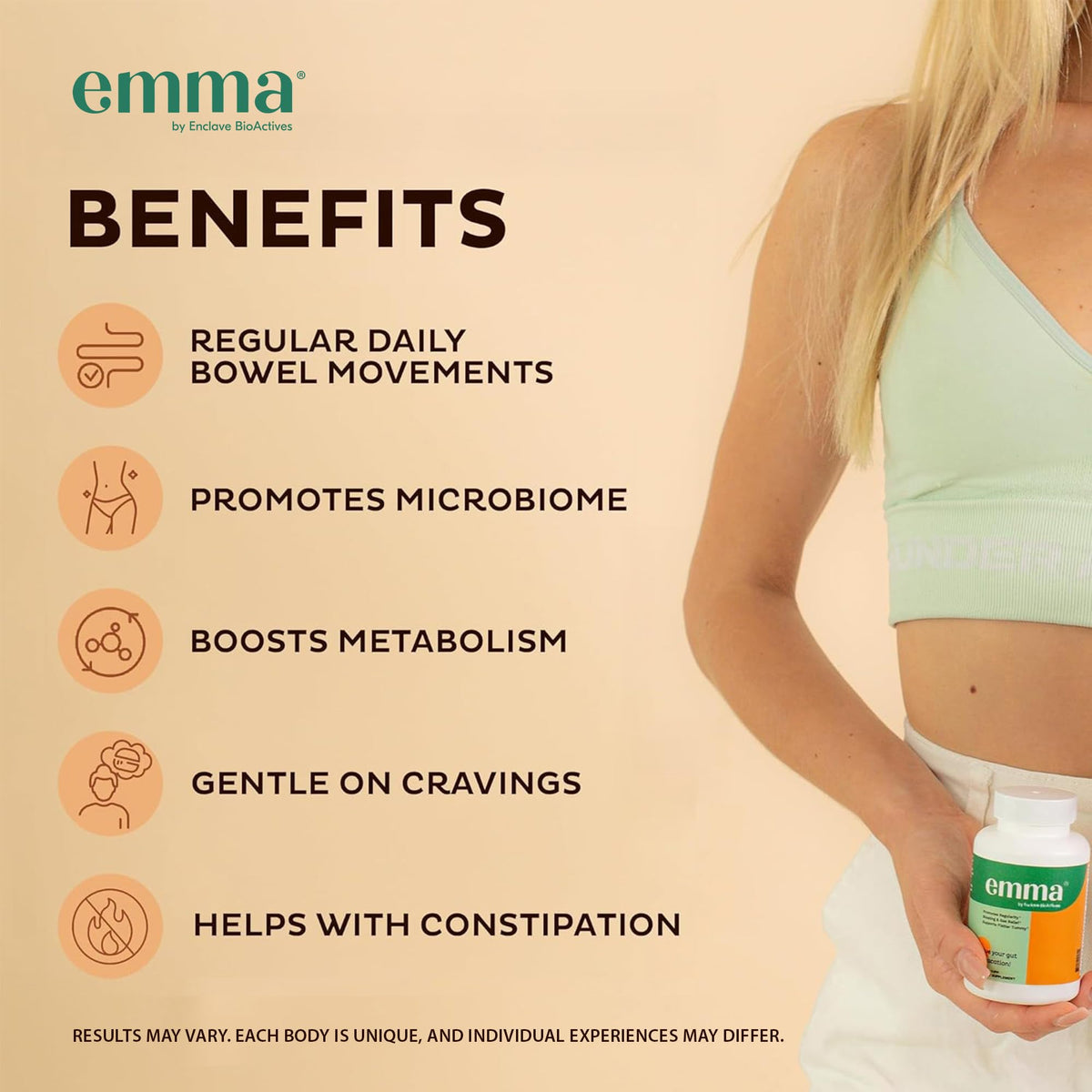 Emma Gut Health Relief Supplement, Doctor Endorsed Formula for Women & Men, Leaky Gut & Digestive Support for Constipation, Bloating & Gas Relief with Berberine, - FENGGESTORE20