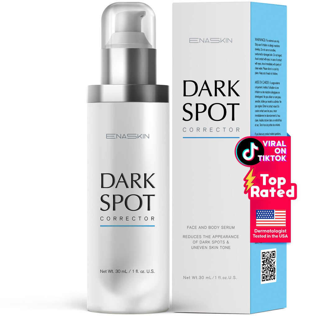 EnaSkin Dark Spot Remover Face & Body Serum: Age Spot Sun Spot Freckles Melasma Brown Spot - FENGGESTORE20