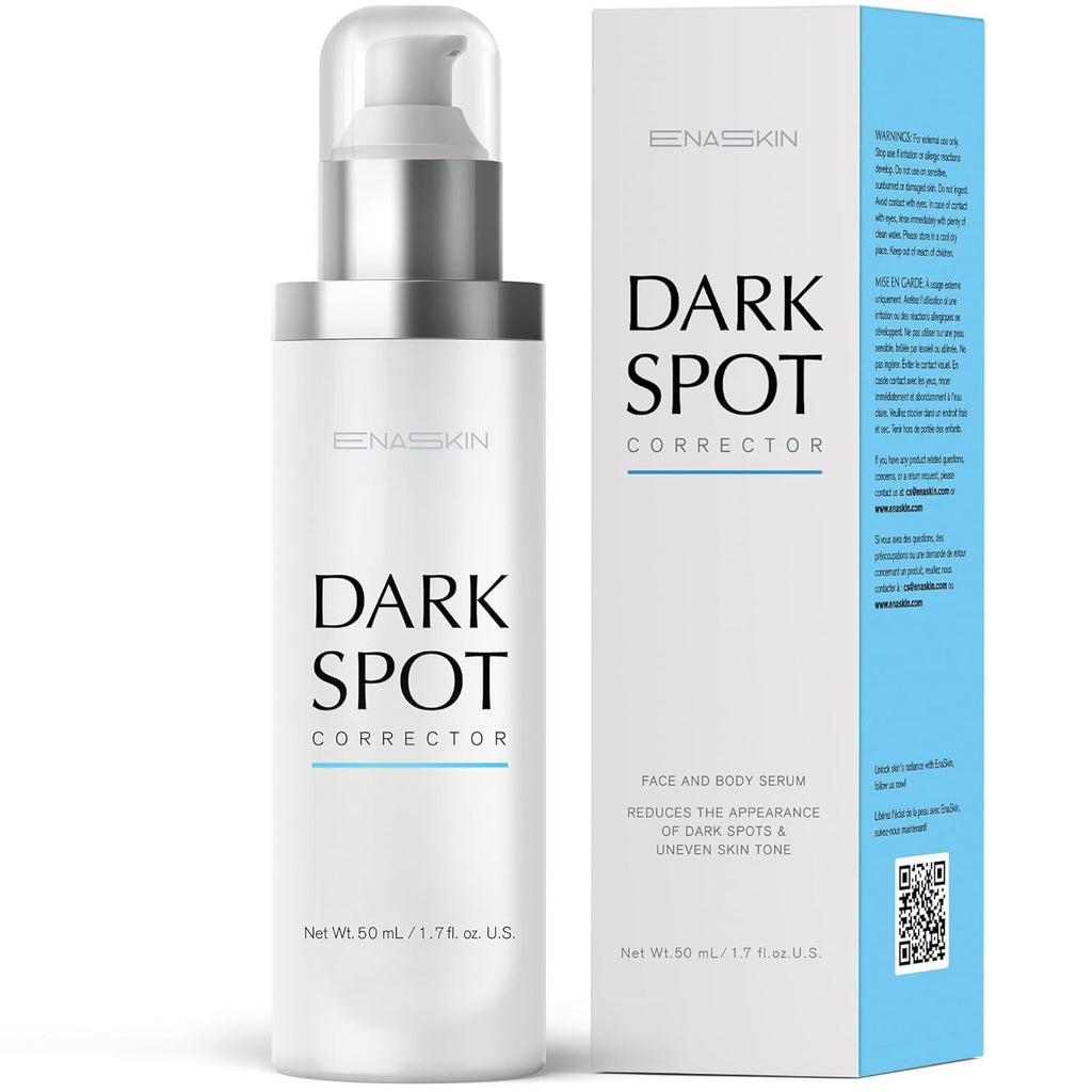 EnaSkin Dark Spot Remover for Face and Body: Advanced Formula Spot Corrector Cream to Fade Age Spots, Sun Spots, Freckles - FENGGESTORE20