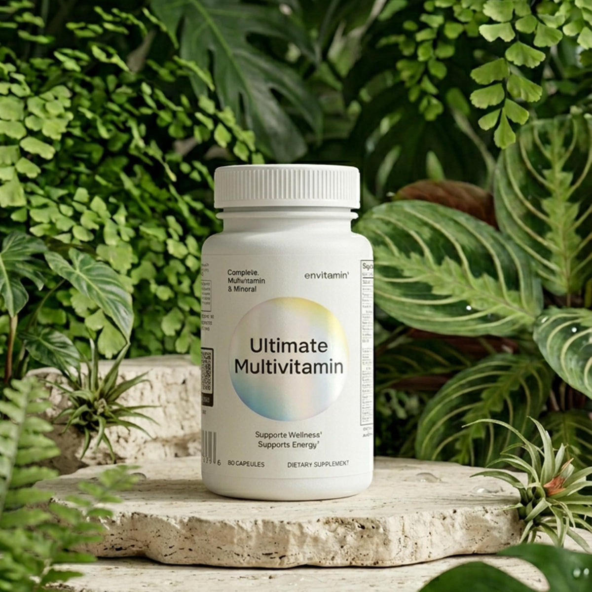 envitamin Ultimate Multivitamin Multimineral and Superfood with 42 Fruit and Vegetable Blend, 60 Count - FENGGESTORE20