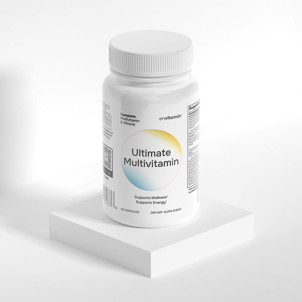 envitamin Ultimate Multivitamin Multimineral and Superfood with 42 Fruit and Vegetable Blend, 60 Count - FENGGESTORE20
