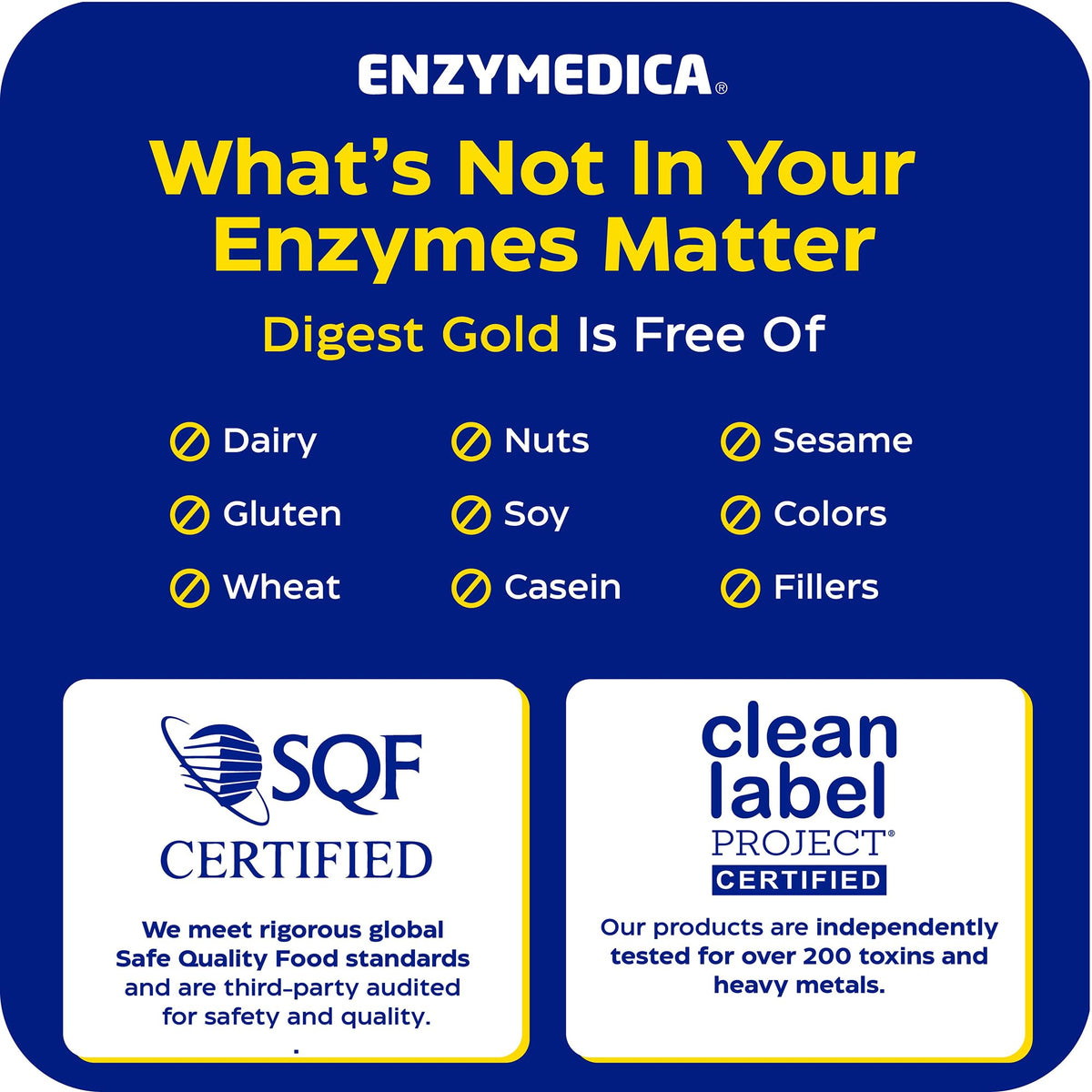 Enzymedica, Digest Gold + ATPro, Maximum Strength Enzymes, 45 Capsules - FENGGESTORE20