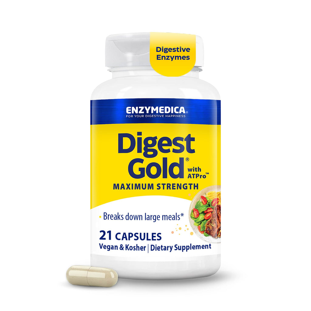 Enzymedica, Digest Gold to Go Pillbox, 21 Capsules - FENGGESTORE20