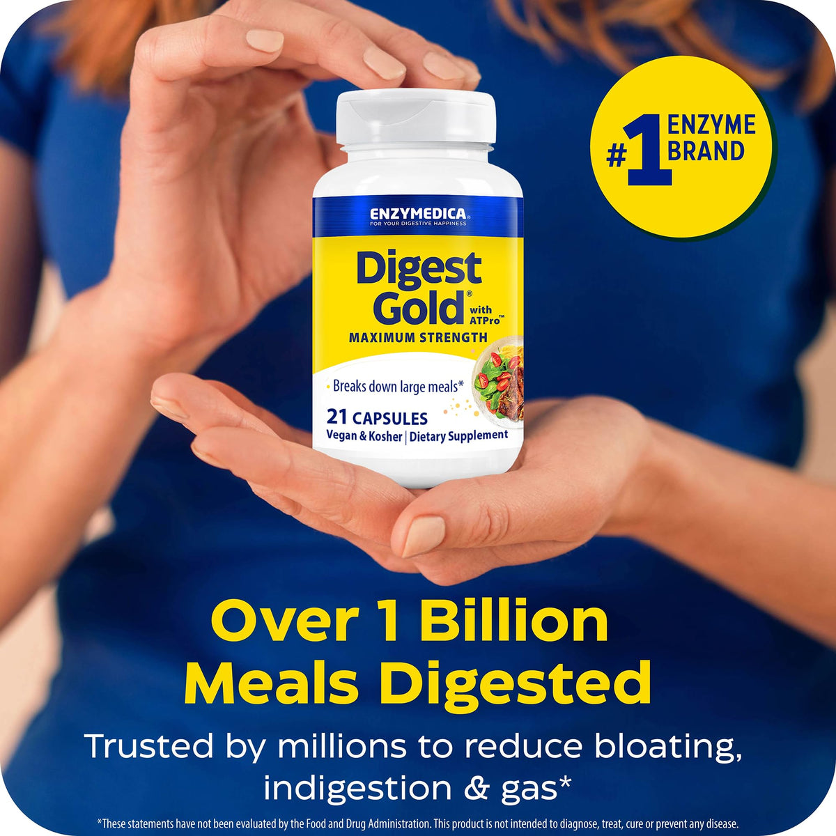 Enzymedica, Digest Gold to Go Pillbox, 21 Capsules - FENGGESTORE20
