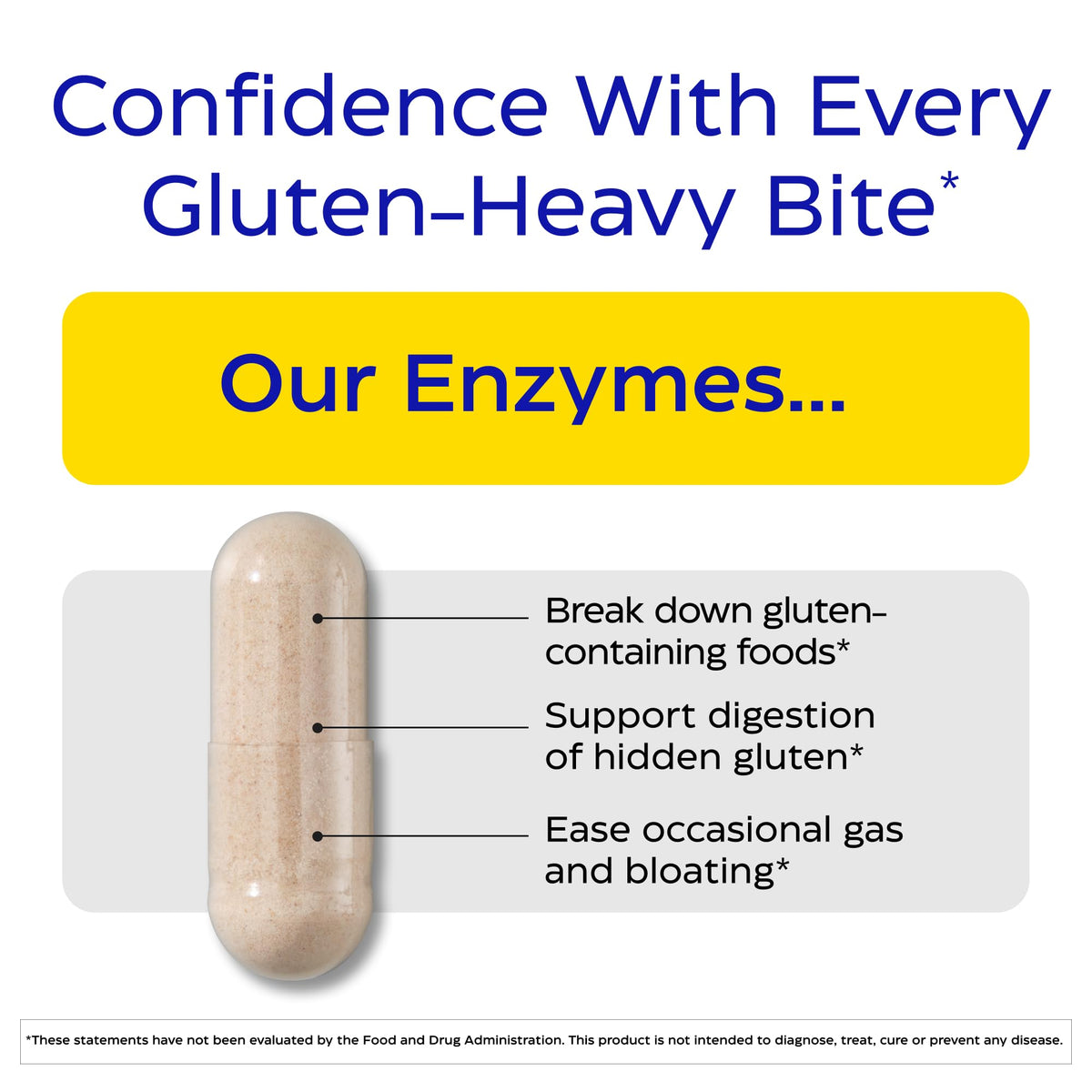 Enzymedica GlutenEase - Digestive Enzyme Supplement for Women & Men, Gluten & Casein Sensitivity Support, Enzymes for Digestion & Gut Health - FENGGESTORE20