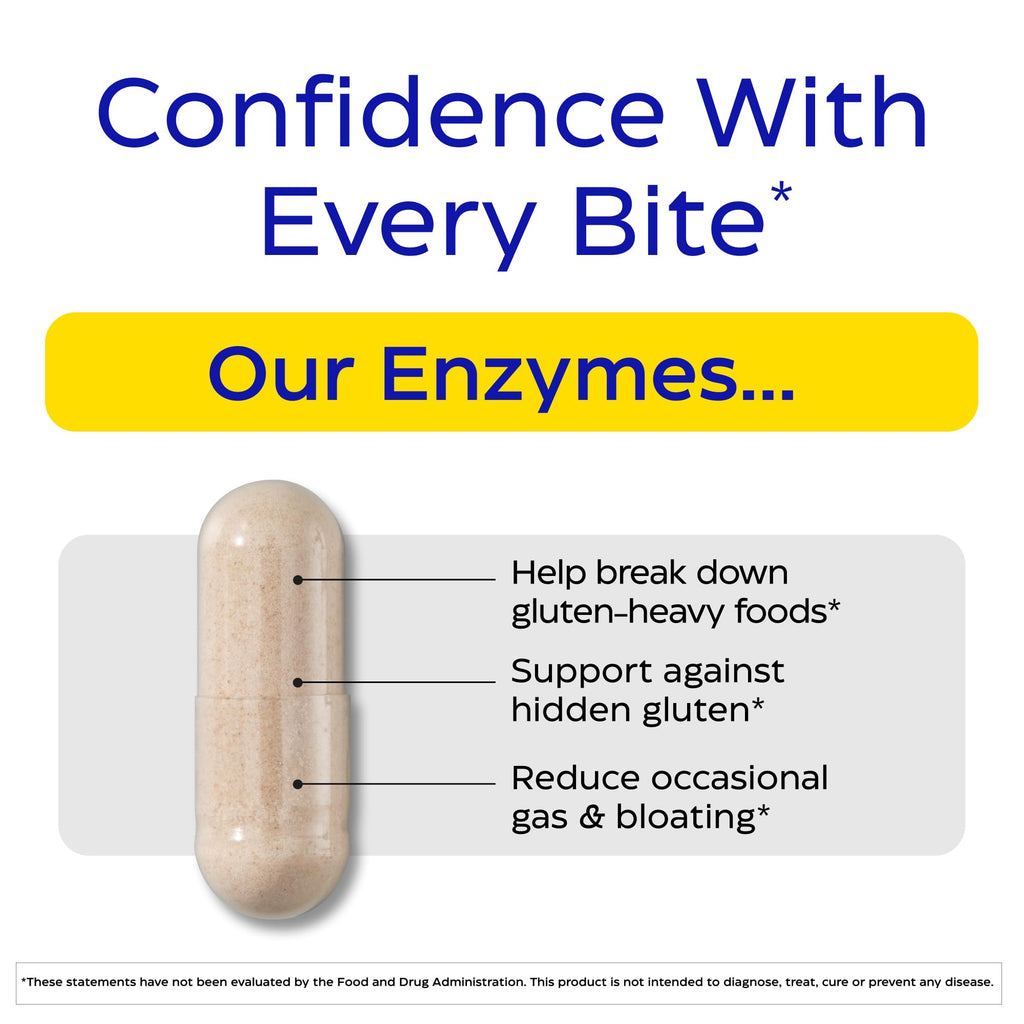 Enzymedica - GlutenEase Extra Strength, Complete Gluten & Casein Formula with Digestive Enzymes + DPP-IV, 30 Capsules - FENGGESTORE20