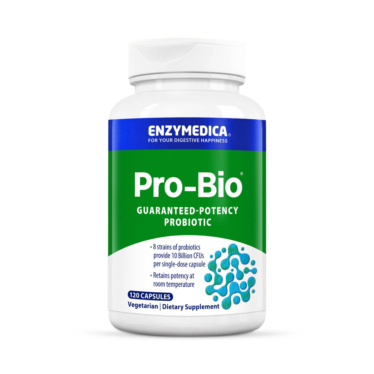 Enzymedica Pro-Bio Probiotic Supplement for Digestive & Gut Health - Daily Probiotic Capsules for Women & Men, 10 Billion CFU, Helps Reduce Gas & Bloating, - FENGGESTORE20