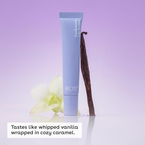 eos Cashmere Lip Butter - Vanilla Cashmere, Plumping Peptides, Smoothing, eos Lip Butter - FENGGESTORE20