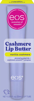 eos Cashmere Lip Butter - Vanilla Cashmere, Plumping Peptides, Smoothing, eos Lip Butter - FENGGESTORE20