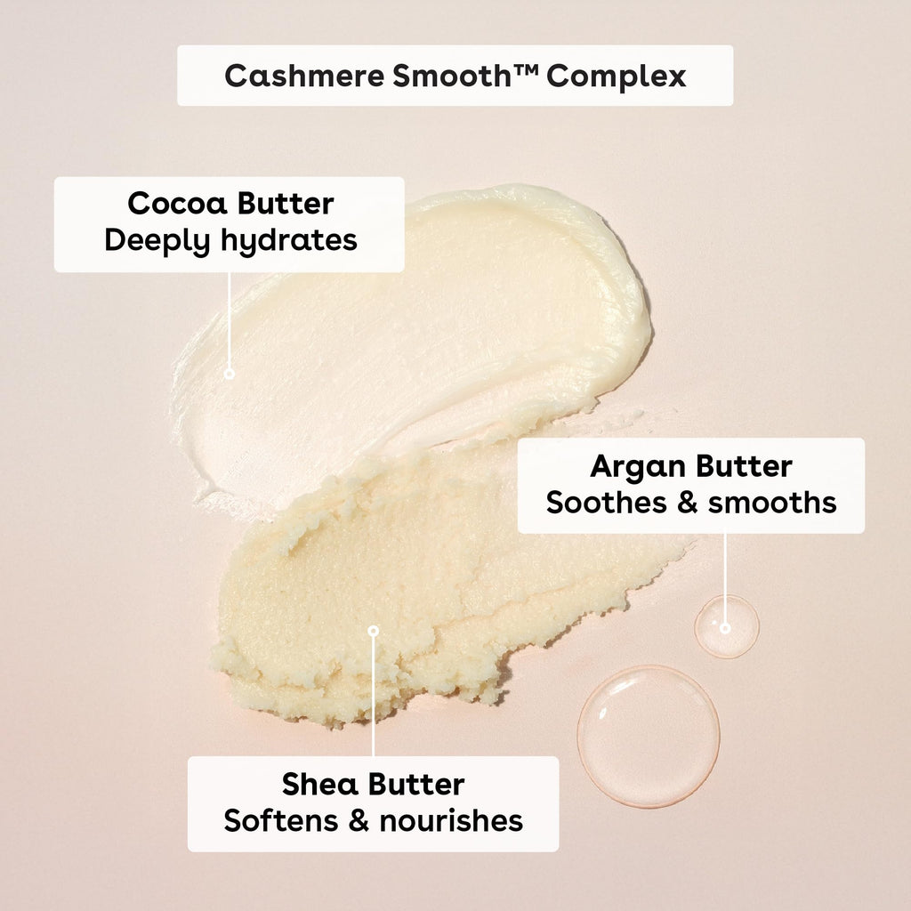 eos Cashmere Skin Collection Pre-Shave Scrub- Vanilla Cashmere, Exfoliating Body Scrub, Vanilla Body Scrub, Hydrating, Shea Sugar, 7 fl oz - FENGGESTORE20