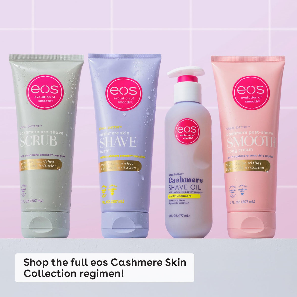 eos Cashmere Skin Collection Pre-Shave Scrub- Vanilla Cashmere, Exfoliating Body Scrub, Vanilla Body Scrub, Hydrating, Shea Sugar, 7 fl oz - FENGGESTORE20