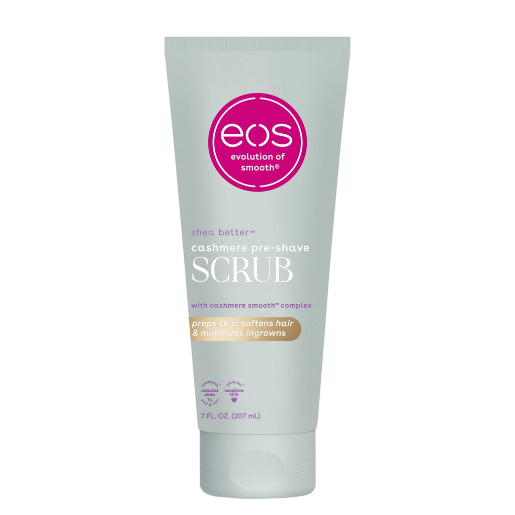 eos Cashmere Skin Collection Pre-Shave Scrub- Vanilla Cashmere, Exfoliating Body Scrub, Vanilla Body Scrub, Hydrating, Shea Sugar, 7 fl oz - FENGGESTORE20