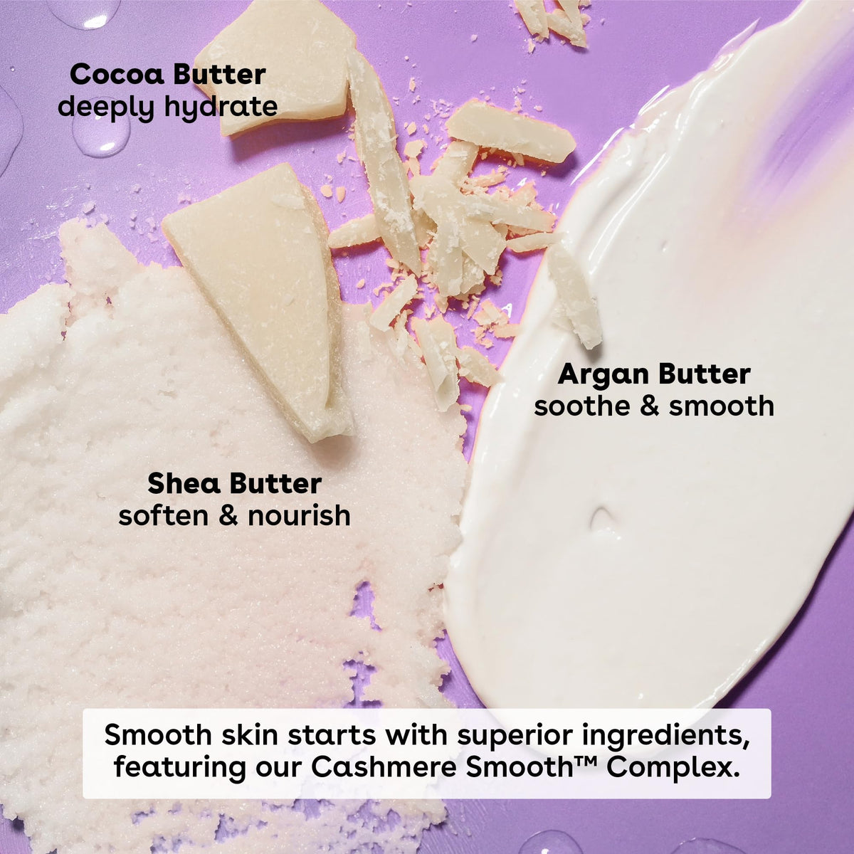 eos Cashmere Whipped Oil Body Butter, Vanilla Cashmere, 72 Hour Weightless Moisture - FENGGESTORE20