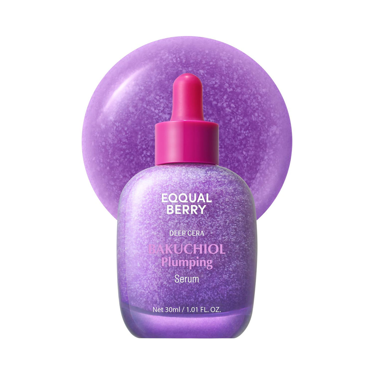 EQQUALBERRY Bakuchiol Plumping Face Serum - Retinol Natural Alternative for Sensitive Skin, with Niacinamide & Hyaluronic Acid - FENGGESTORE20