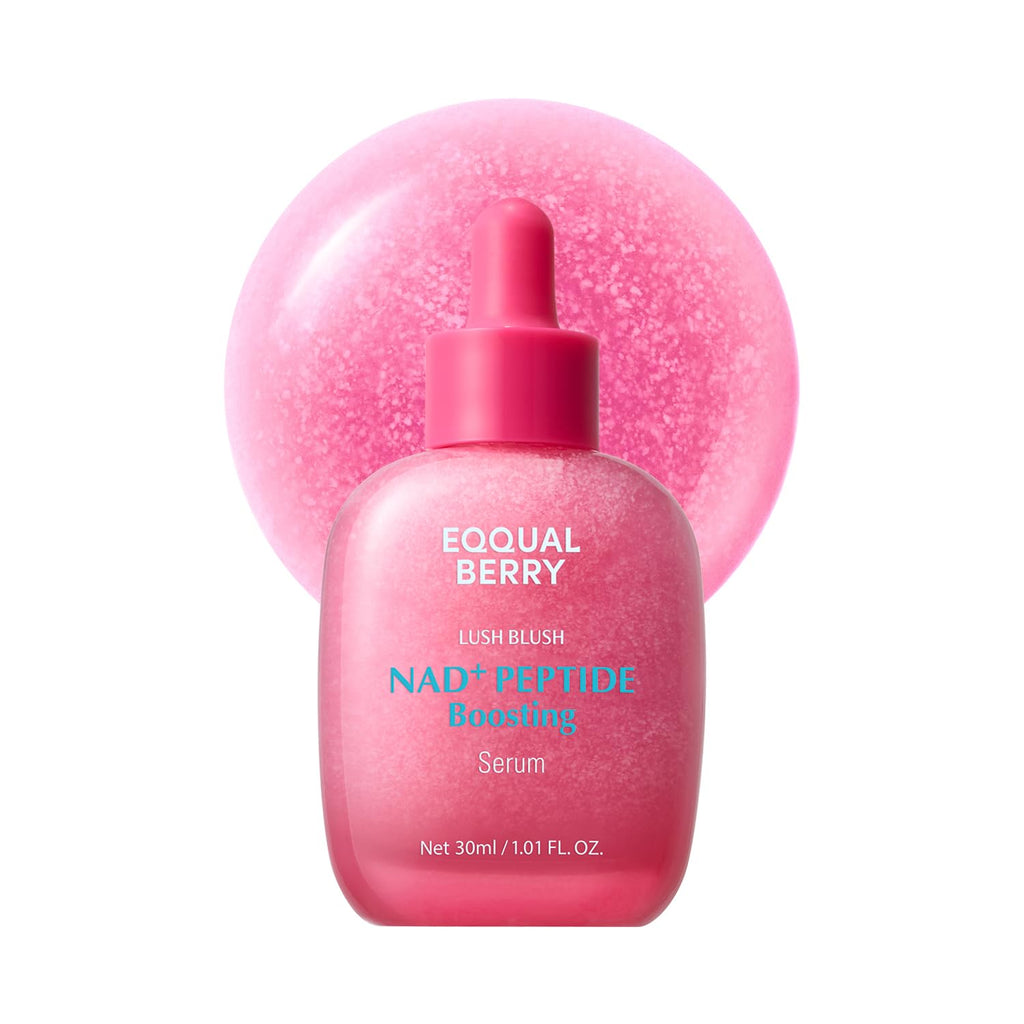 EQQUALBERRY NAD+ Peptide Boosting Serum – Niacinamide 2% + 14 Peptides + Vegan Collagen Anti-Aging Korean Skincare Face - FENGGESTORE20