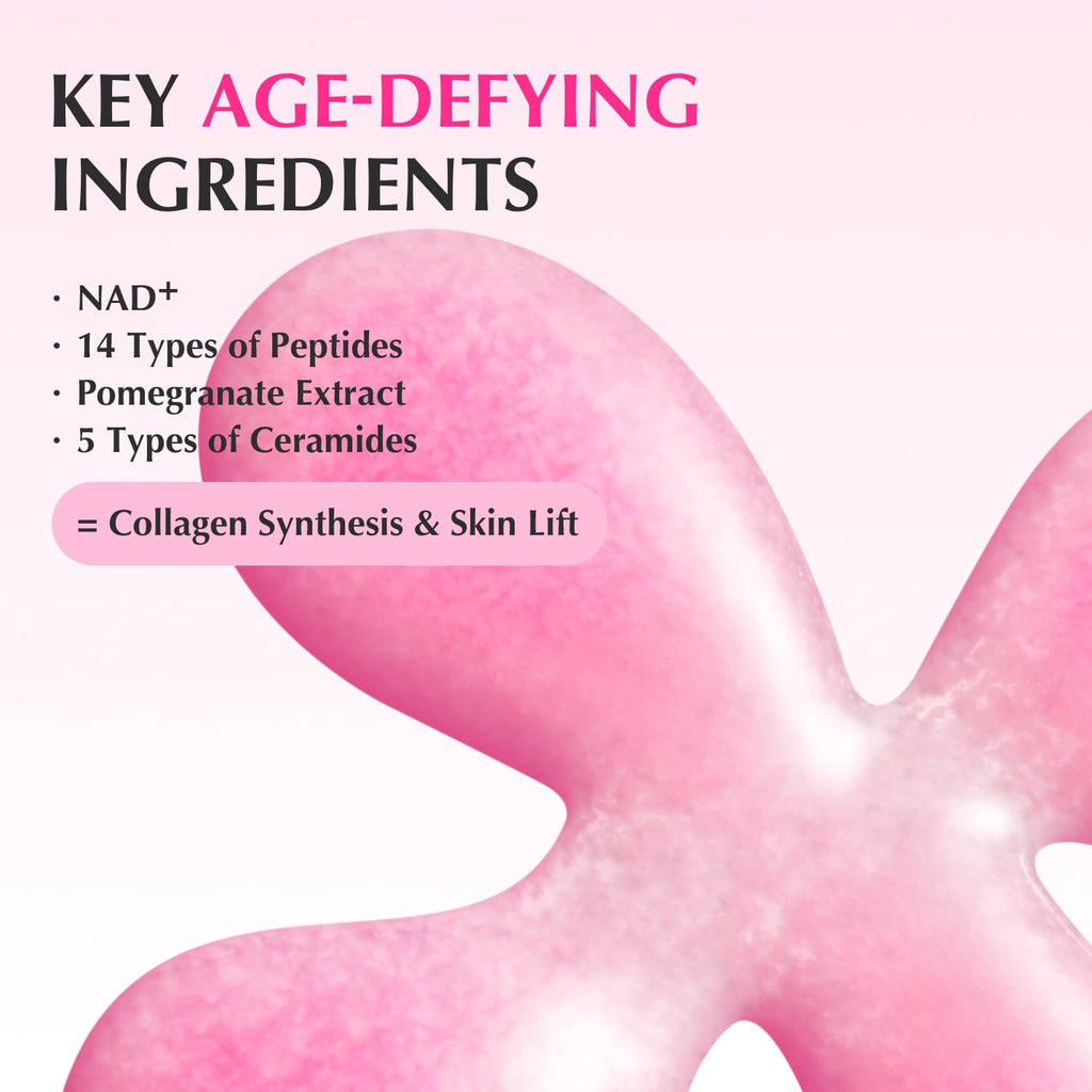 EQQUALBERRY NAD+ Peptide Boosting Serum – Niacinamide 2% + 14 Peptides + Vegan Collagen Anti-Aging Korean Skincare Face - FENGGESTORE20