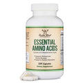 Essential Amino Acids - 1 Gram Per Serving Powder Blend of All 9 Essential Aminos (EAA) and All Branched-Chain Aminos (BCAAs) (Leucine, Isoleucine, Valine) 225 Capsules, Gluten Free by Double Wood - FENGGESTORE20