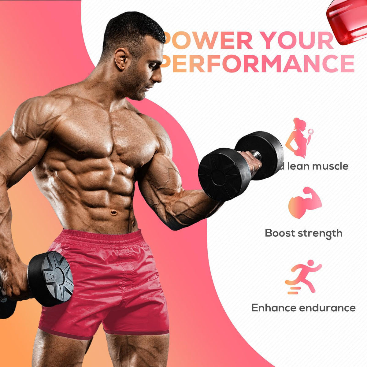 eterlower Creatine Monohydrate Gummies, 5g Creatine Gummies for Women & Men.Pre-Workout & Muscle Growth Support, - FENGGESTORE20