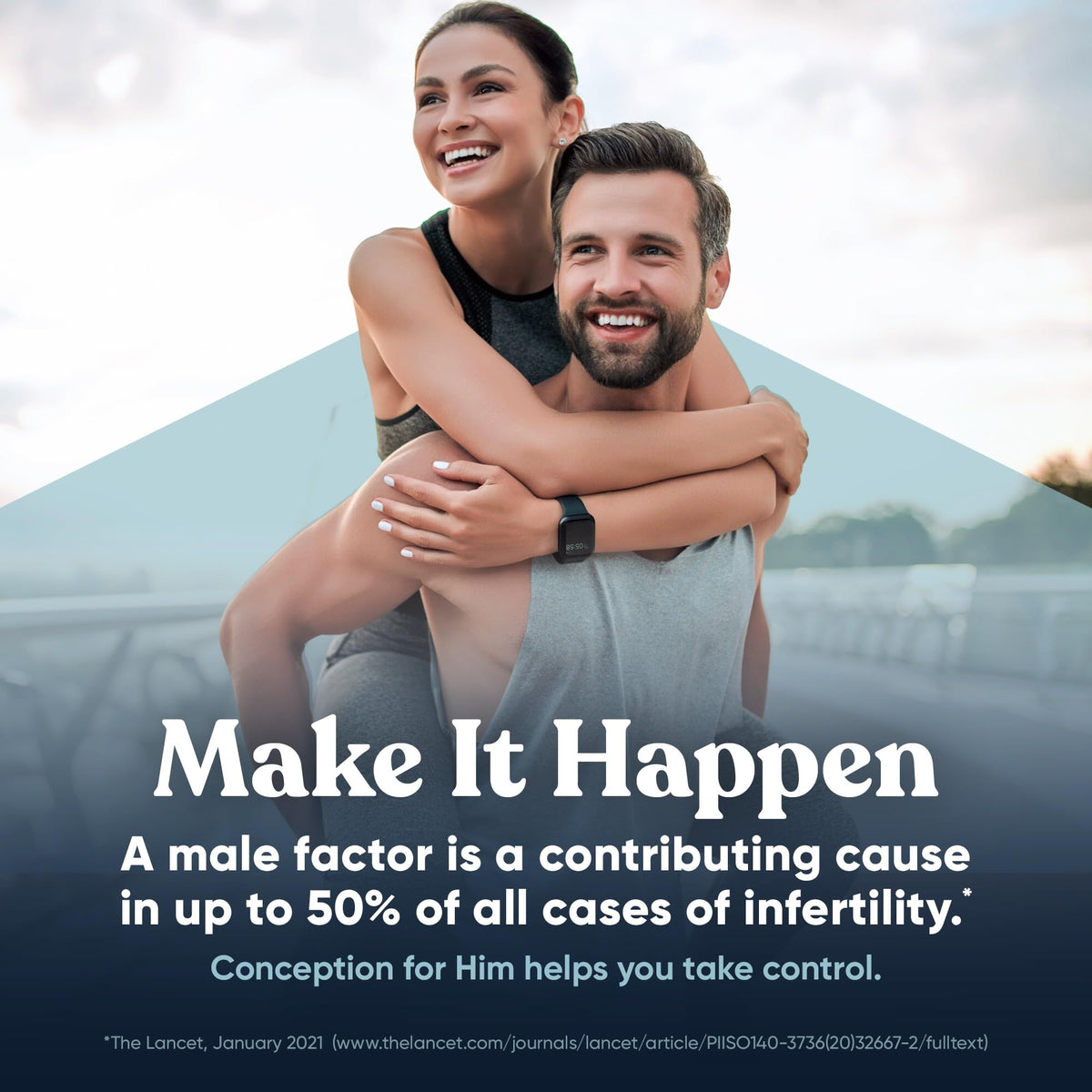 Eu Natural Conception for Him - Male Fertility Supplements with Ashwagandha, Folate & Zinc - Sperm Count, Motility & Strength Support - Fertility Support for Men, 60 Vegetarian Capsules - FENGGESTORE20