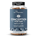 Eu Natural Conception for Him - Male Fertility Supplements with Ashwagandha, Folate & Zinc - Sperm Count, Motility & Strength Support - Fertility Support for Men, 60 Vegetarian Capsules - FENGGESTORE20