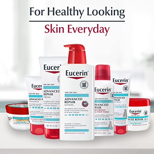 Eucerin Advanced Repair Body Cream for Very Dry Skin, Fragrance Free Daily Body Moisturizer, 16 Oz Jar - FENGGESTORE20
