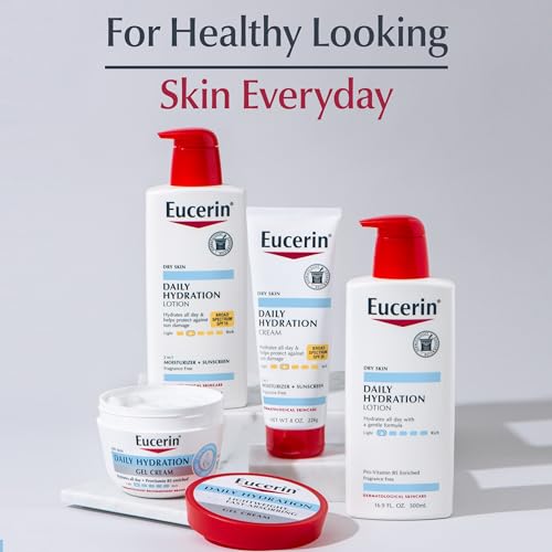 Eucerin Daily Hydration Broad Spectrum SPF 30 Sunscreen Body Cream for Dry Skin, Fragrance Free Sunscreen Moisturizer, 8 Oz Tube - FENGGESTORE20