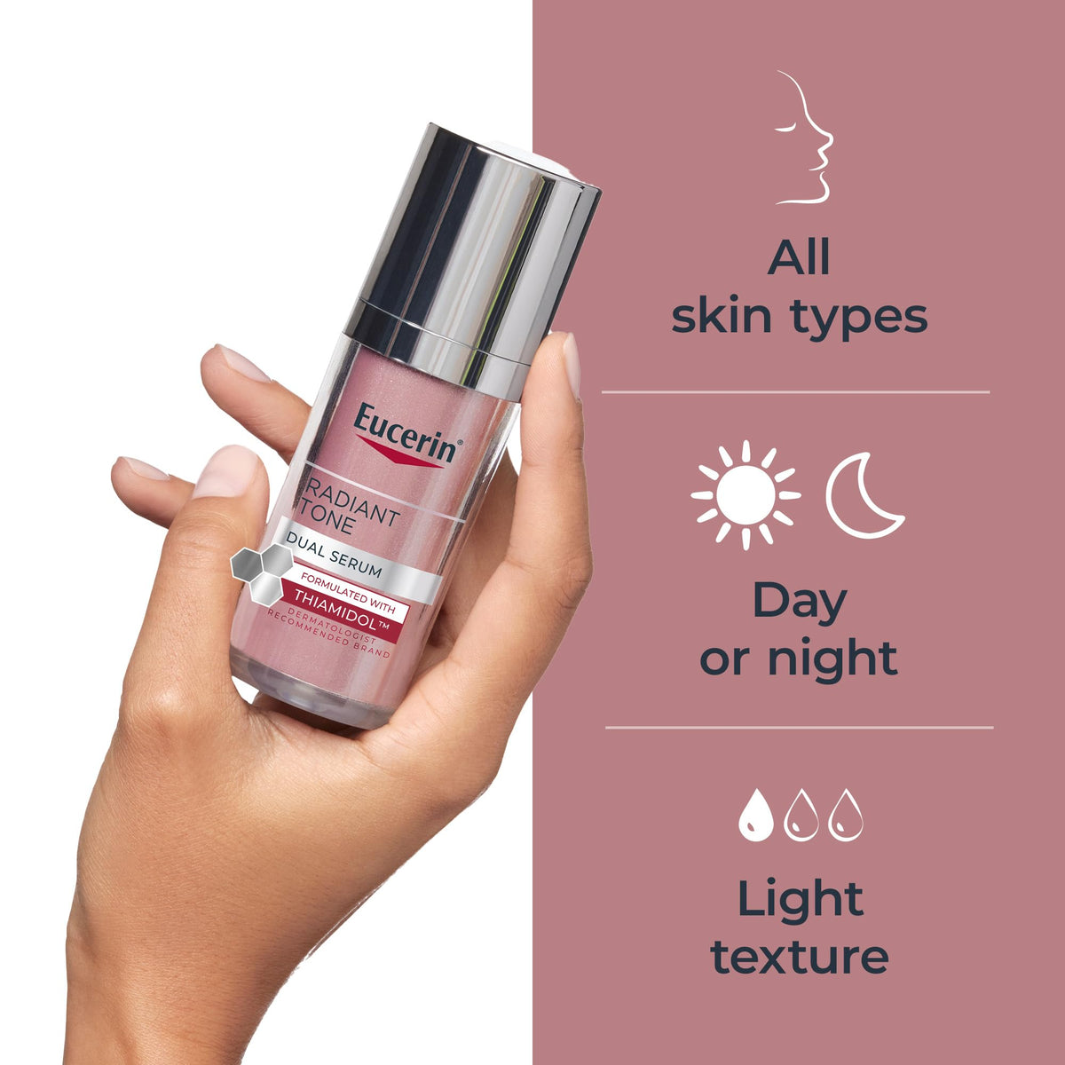 Eucerin Radiant Tone Dual Serum Dark Spot Corrector, Dark Spot Serum with Thiamidol - FENGGESTORE20