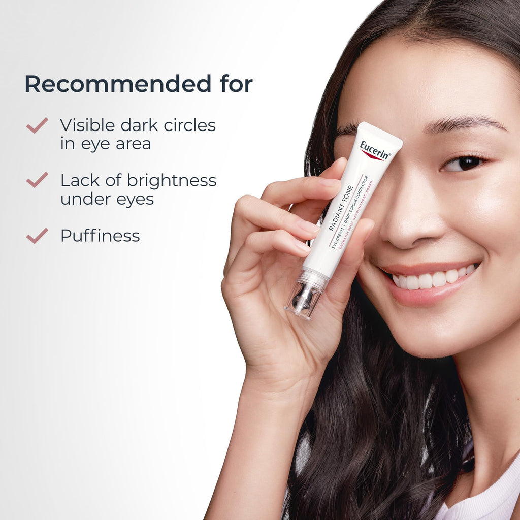 Eucerin Radiant Tone Eye Cream Dark Circle Corrector, Eye Brightening Cream with Thiamidol and Hyaluronic Acid - FENGGESTORE20